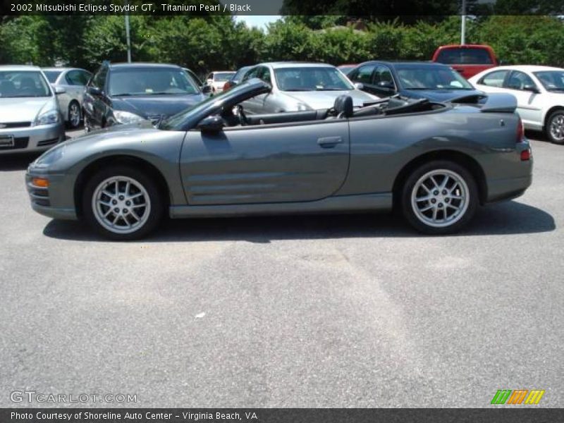 Titanium Pearl / Black 2002 Mitsubishi Eclipse Spyder GT