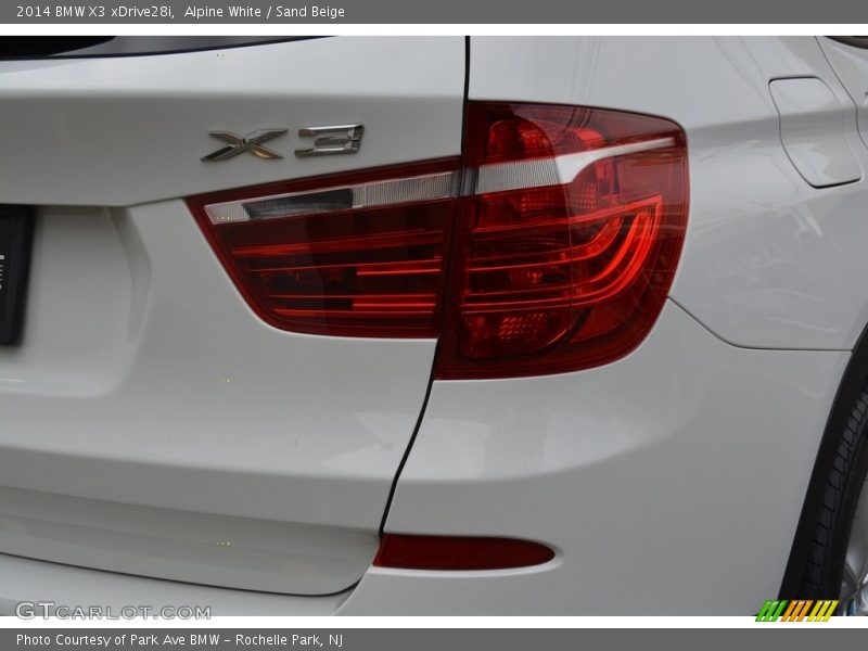 Alpine White / Sand Beige 2014 BMW X3 xDrive28i