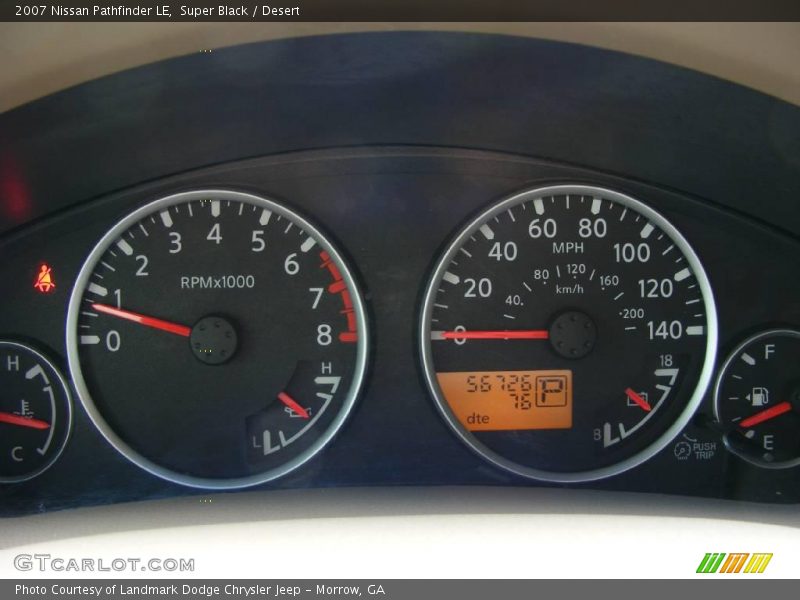 Super Black / Desert 2007 Nissan Pathfinder LE
