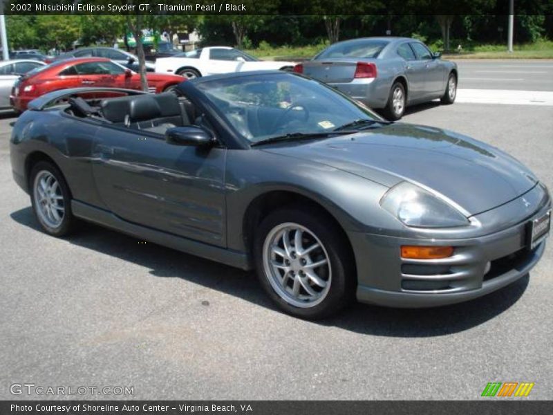 Titanium Pearl / Black 2002 Mitsubishi Eclipse Spyder GT
