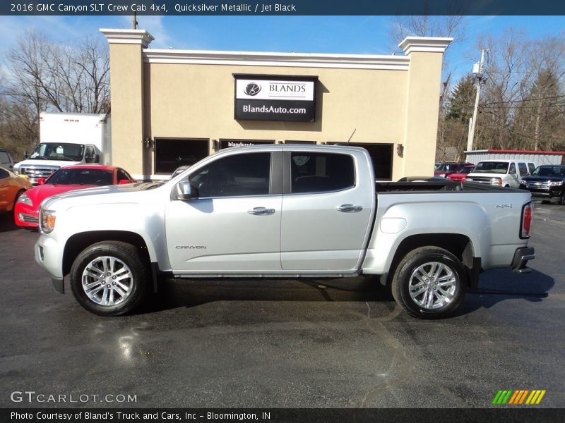 Quicksilver Metallic / Jet Black 2016 GMC Canyon SLT Crew Cab 4x4