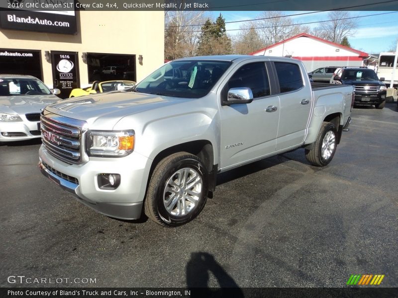 Quicksilver Metallic / Jet Black 2016 GMC Canyon SLT Crew Cab 4x4