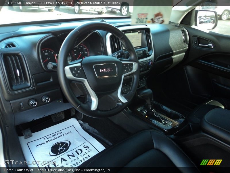Quicksilver Metallic / Jet Black 2016 GMC Canyon SLT Crew Cab 4x4