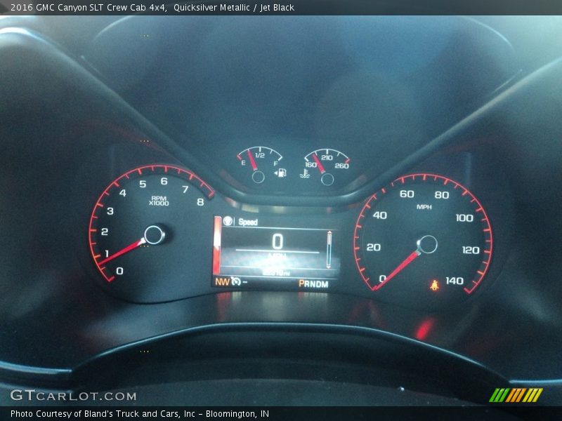 Quicksilver Metallic / Jet Black 2016 GMC Canyon SLT Crew Cab 4x4