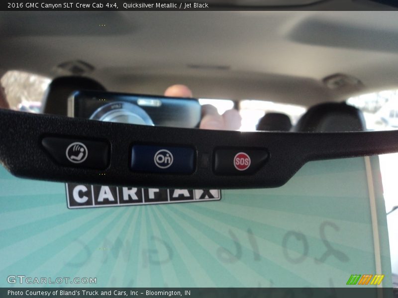 Quicksilver Metallic / Jet Black 2016 GMC Canyon SLT Crew Cab 4x4