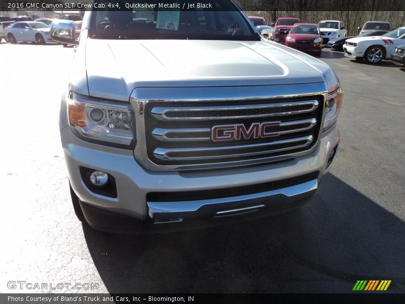 Quicksilver Metallic / Jet Black 2016 GMC Canyon SLT Crew Cab 4x4