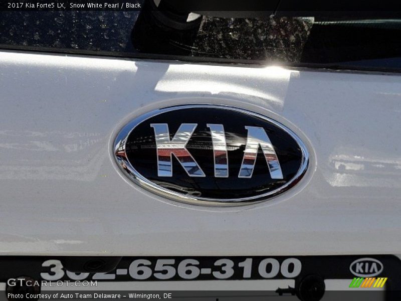 Snow White Pearl / Black 2017 Kia Forte5 LX