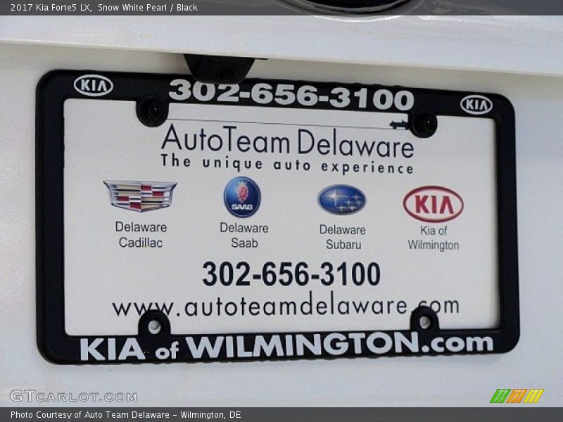 Snow White Pearl / Black 2017 Kia Forte5 LX