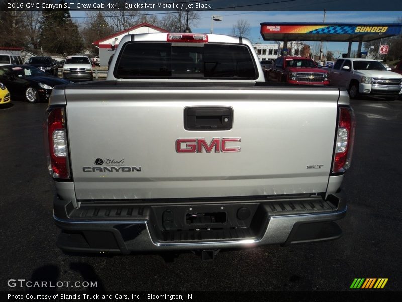 Quicksilver Metallic / Jet Black 2016 GMC Canyon SLT Crew Cab 4x4