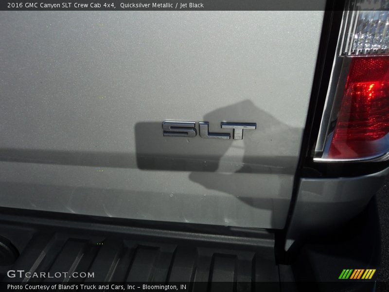 Quicksilver Metallic / Jet Black 2016 GMC Canyon SLT Crew Cab 4x4