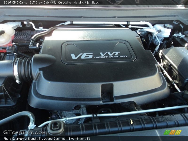 Quicksilver Metallic / Jet Black 2016 GMC Canyon SLT Crew Cab 4x4