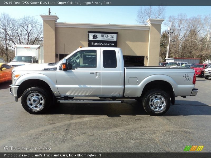 Ingot Silver / Black 2015 Ford F250 Super Duty Lariat Super Cab 4x4