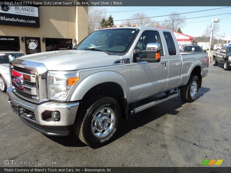 Ingot Silver / Black 2015 Ford F250 Super Duty Lariat Super Cab 4x4