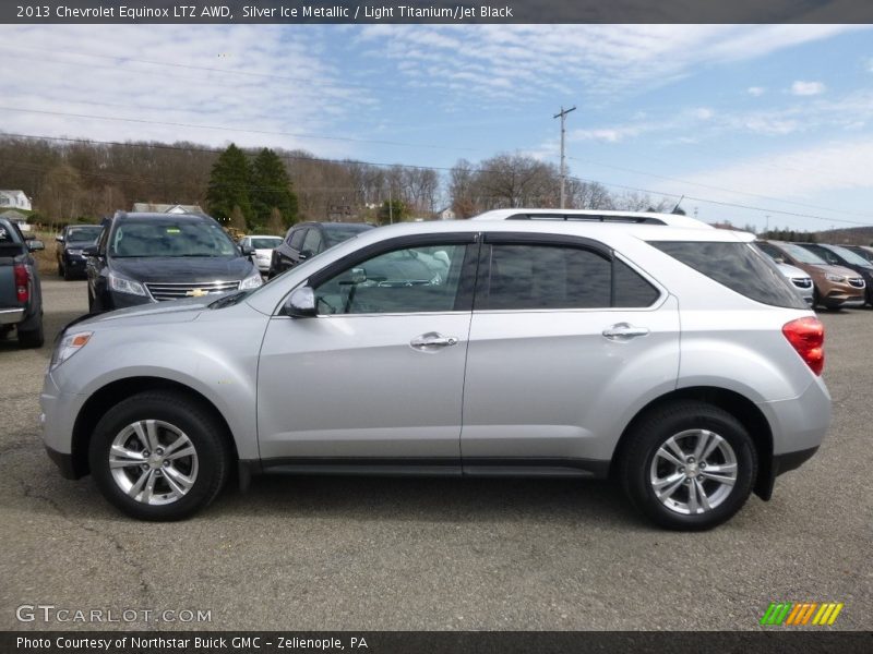 Silver Ice Metallic / Light Titanium/Jet Black 2013 Chevrolet Equinox LTZ AWD