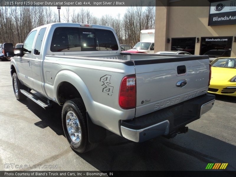 Ingot Silver / Black 2015 Ford F250 Super Duty Lariat Super Cab 4x4