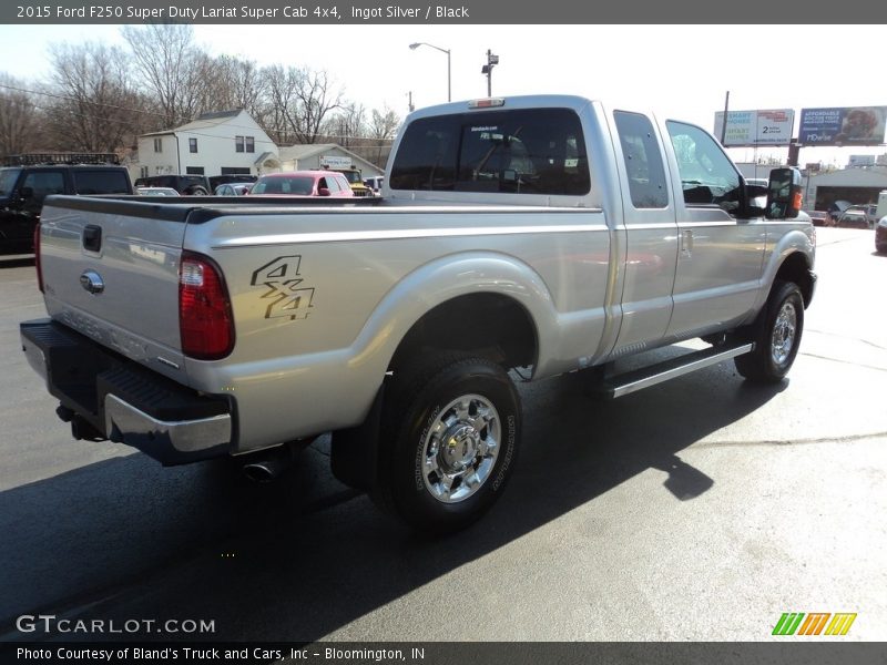 Ingot Silver / Black 2015 Ford F250 Super Duty Lariat Super Cab 4x4