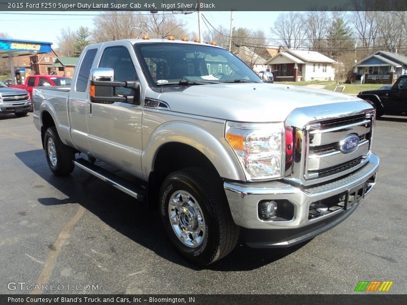 Ingot Silver / Black 2015 Ford F250 Super Duty Lariat Super Cab 4x4