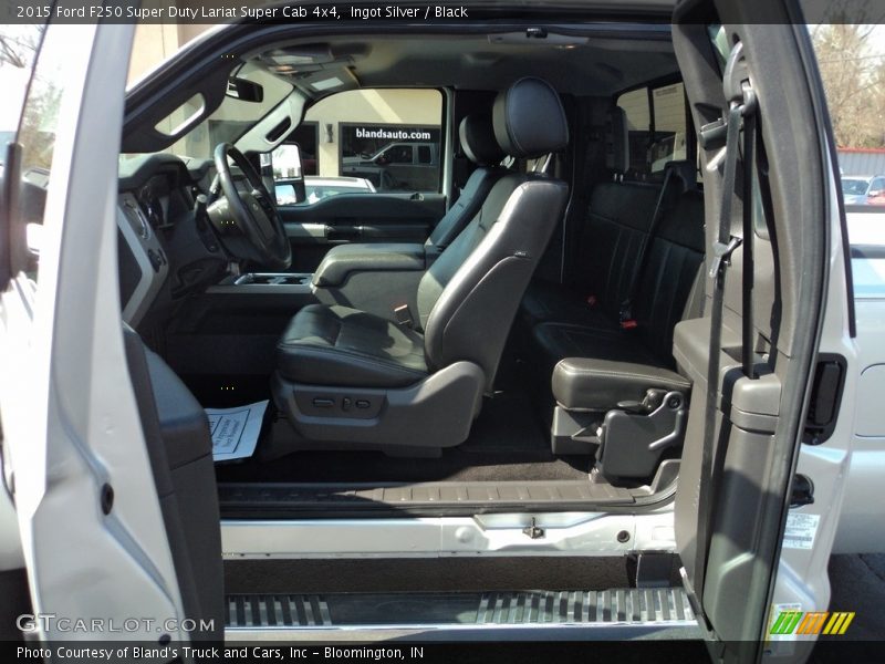 Ingot Silver / Black 2015 Ford F250 Super Duty Lariat Super Cab 4x4