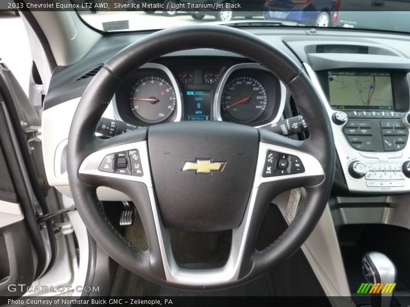 Silver Ice Metallic / Light Titanium/Jet Black 2013 Chevrolet Equinox LTZ AWD
