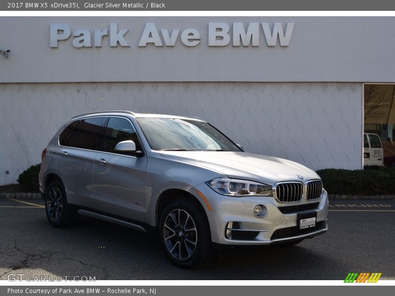 Glacier Silver Metallic / Black 2017 BMW X5 xDrive35i