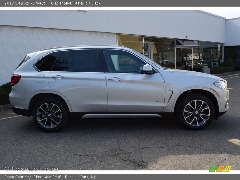 Glacier Silver Metallic / Black 2017 BMW X5 xDrive35i