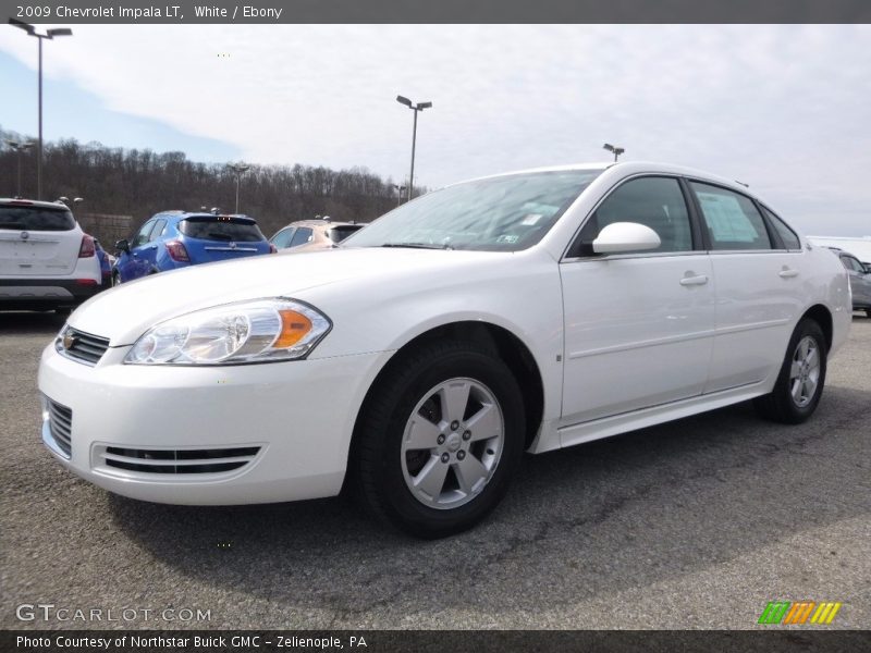 White / Ebony 2009 Chevrolet Impala LT