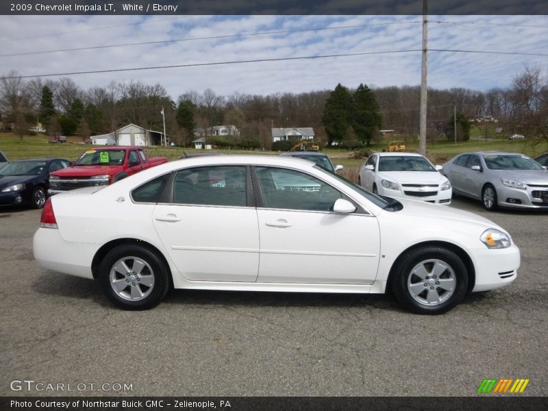 White / Ebony 2009 Chevrolet Impala LT