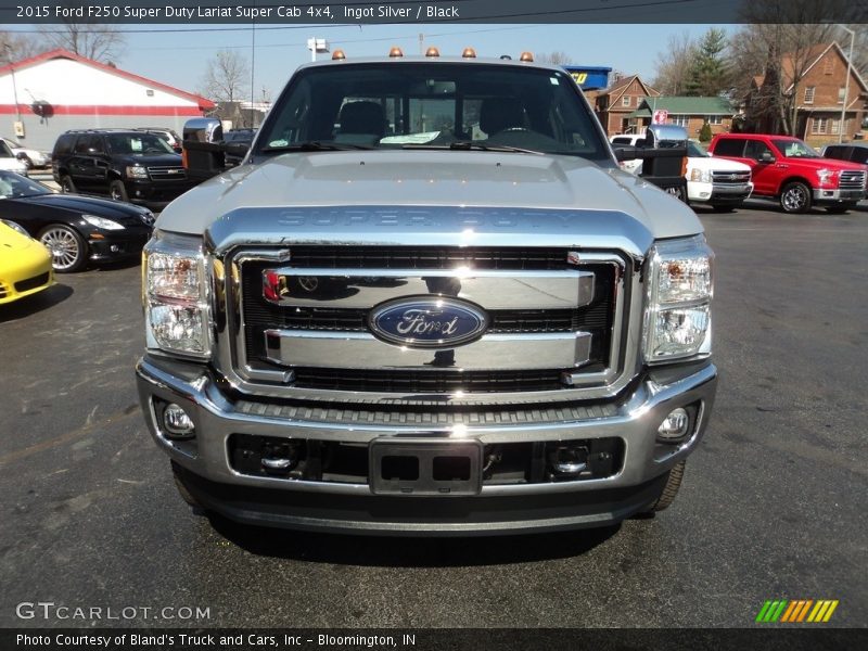 Ingot Silver / Black 2015 Ford F250 Super Duty Lariat Super Cab 4x4