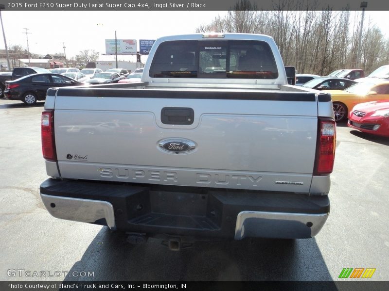 Ingot Silver / Black 2015 Ford F250 Super Duty Lariat Super Cab 4x4