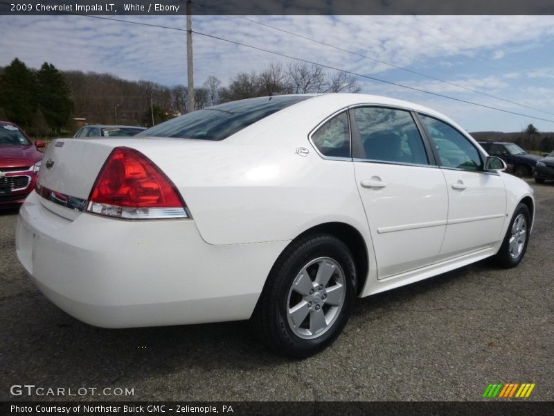 White / Ebony 2009 Chevrolet Impala LT