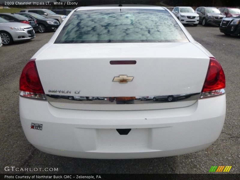 White / Ebony 2009 Chevrolet Impala LT