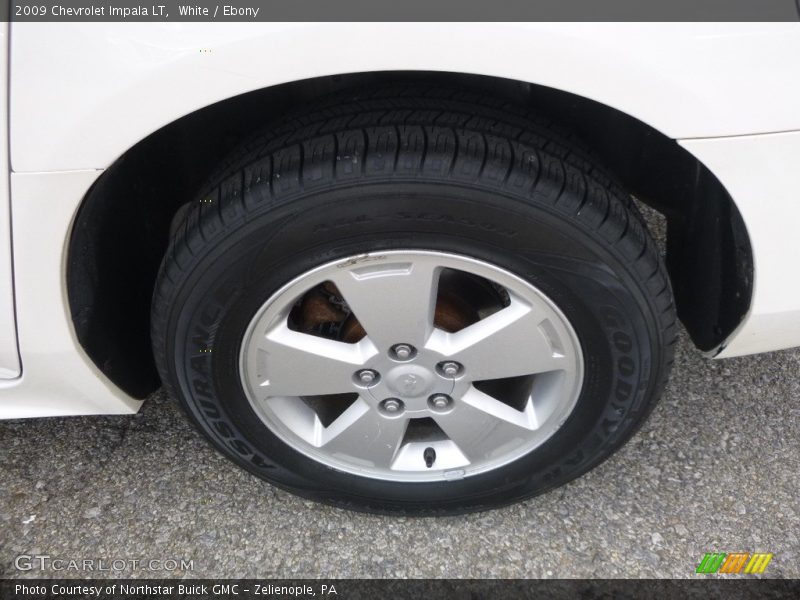 White / Ebony 2009 Chevrolet Impala LT
