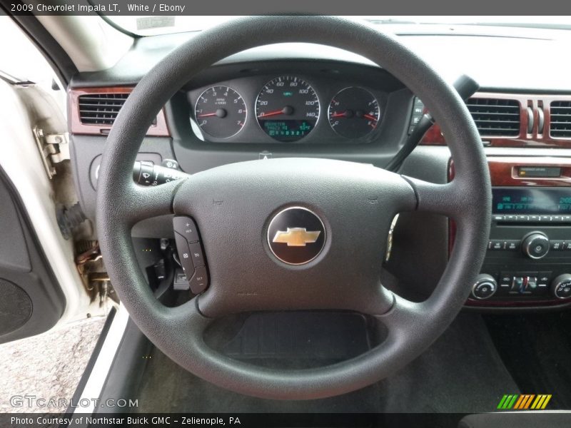 White / Ebony 2009 Chevrolet Impala LT
