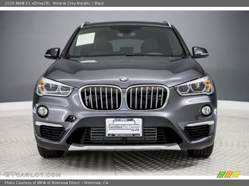 Mineral Grey Metallic / Black 2016 BMW X1 xDrive28i