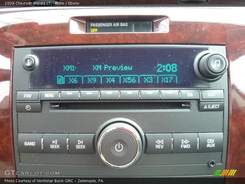 White / Ebony 2009 Chevrolet Impala LT