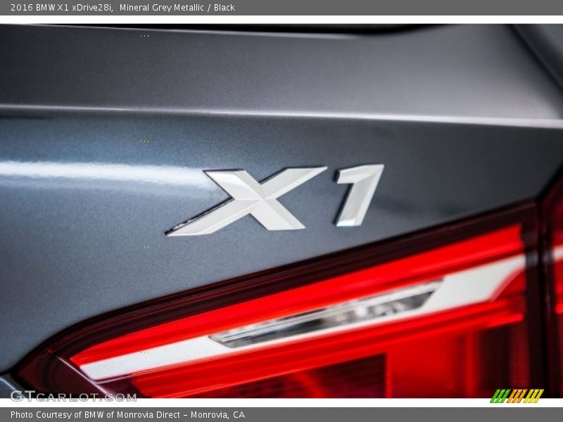 Mineral Grey Metallic / Black 2016 BMW X1 xDrive28i