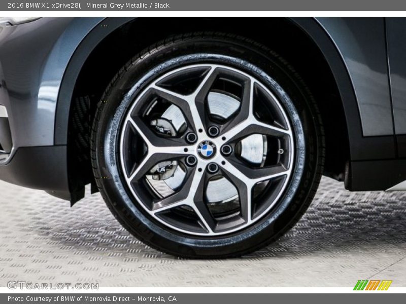 Mineral Grey Metallic / Black 2016 BMW X1 xDrive28i