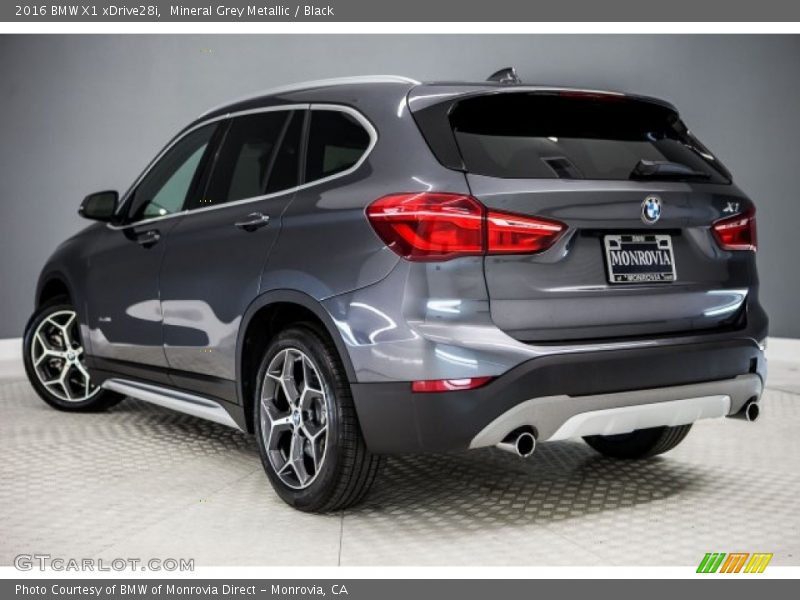 Mineral Grey Metallic / Black 2016 BMW X1 xDrive28i