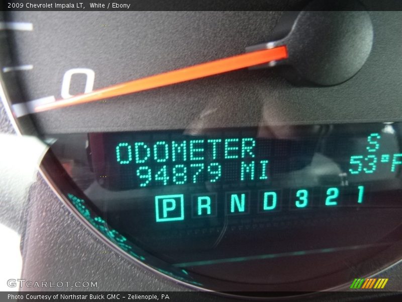 White / Ebony 2009 Chevrolet Impala LT