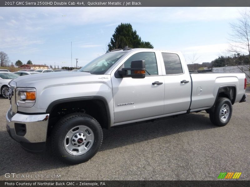 Quicksilver Metallic / Jet Black 2017 GMC Sierra 2500HD Double Cab 4x4