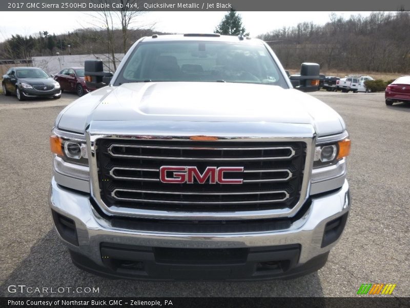 Quicksilver Metallic / Jet Black 2017 GMC Sierra 2500HD Double Cab 4x4