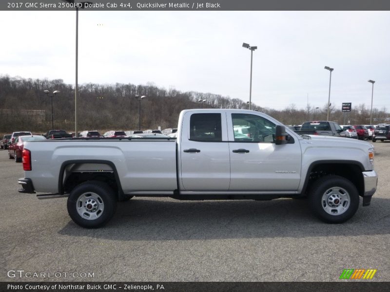 Quicksilver Metallic / Jet Black 2017 GMC Sierra 2500HD Double Cab 4x4
