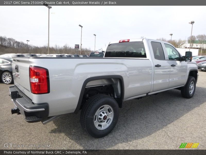 Quicksilver Metallic / Jet Black 2017 GMC Sierra 2500HD Double Cab 4x4