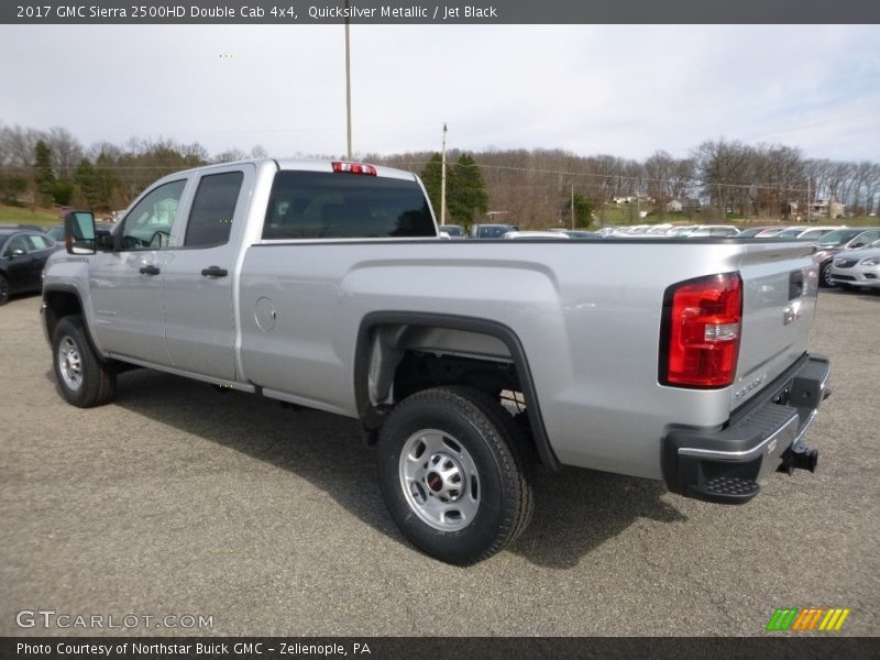 Quicksilver Metallic / Jet Black 2017 GMC Sierra 2500HD Double Cab 4x4