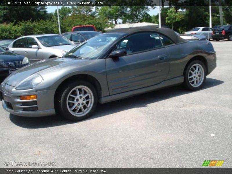 Titanium Pearl / Black 2002 Mitsubishi Eclipse Spyder GT