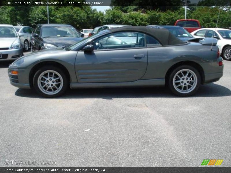 Titanium Pearl / Black 2002 Mitsubishi Eclipse Spyder GT