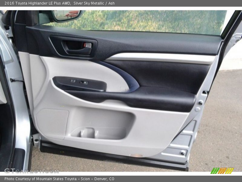 Silver Sky Metallic / Ash 2016 Toyota Highlander LE Plus AWD