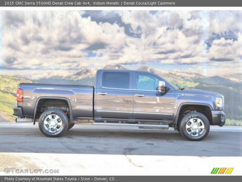 Iridium Metallic / Denali Cocoa/Light Cashmere 2015 GMC Sierra 3500HD Denali Crew Cab 4x4