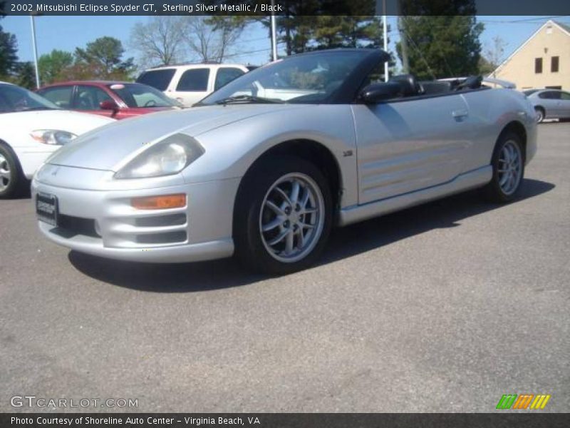 Sterling Silver Metallic / Black 2002 Mitsubishi Eclipse Spyder GT