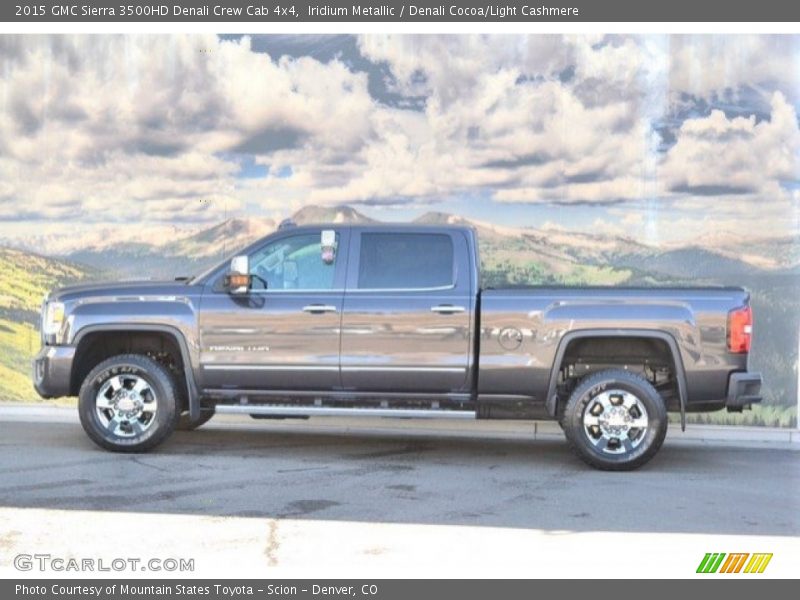 Iridium Metallic / Denali Cocoa/Light Cashmere 2015 GMC Sierra 3500HD Denali Crew Cab 4x4